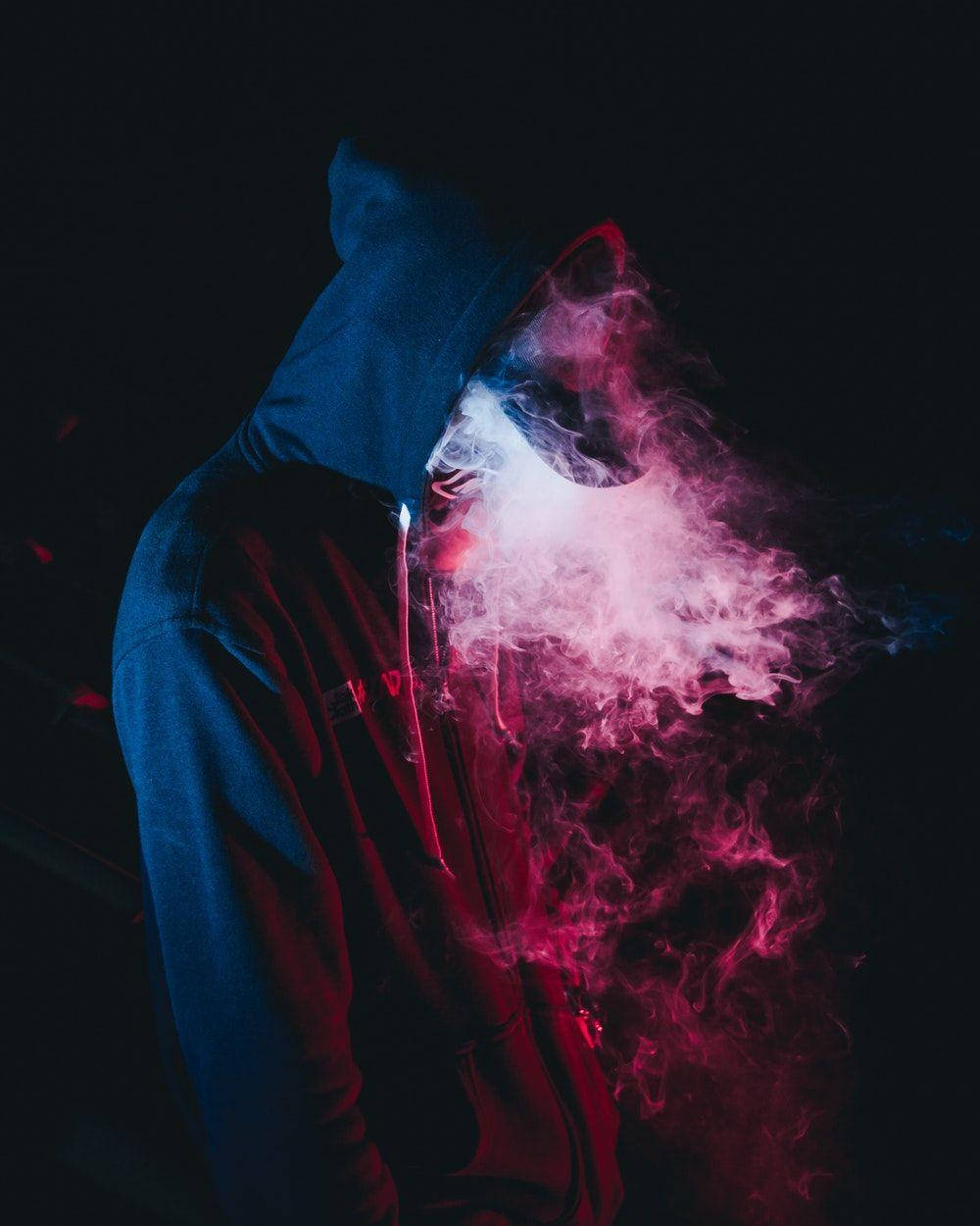Neon Boy Smoke Wallpaper