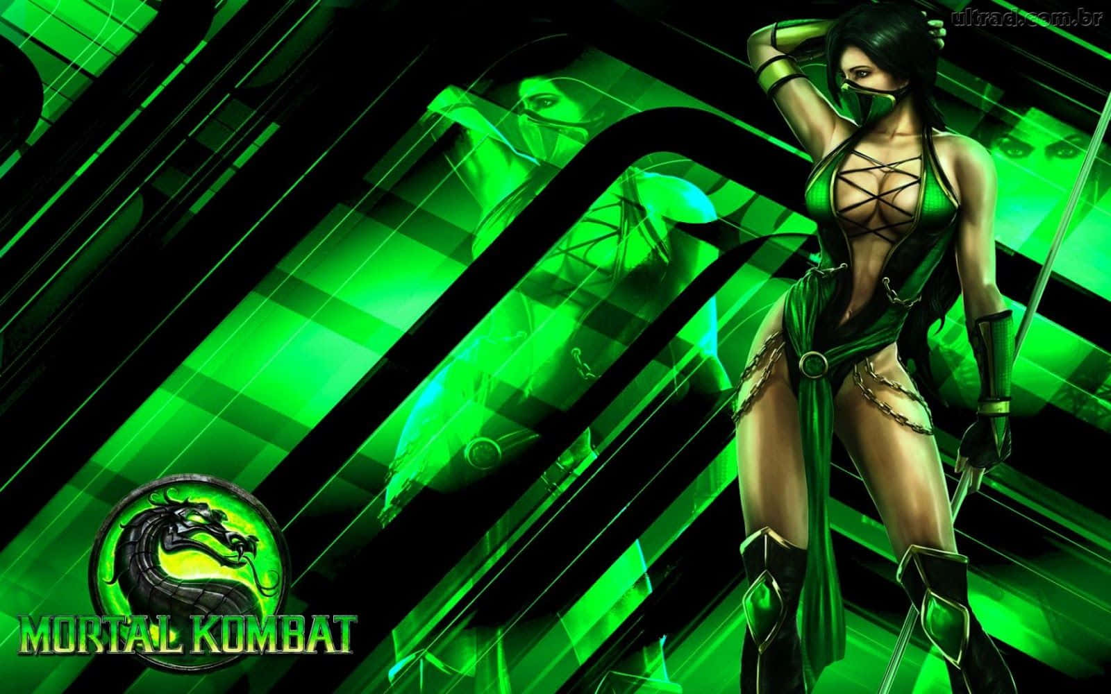 Neon Green Mortal Kombat Jade Wallpaper