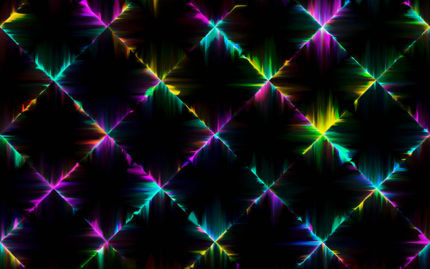 Neon Light Tiles Wallpaper