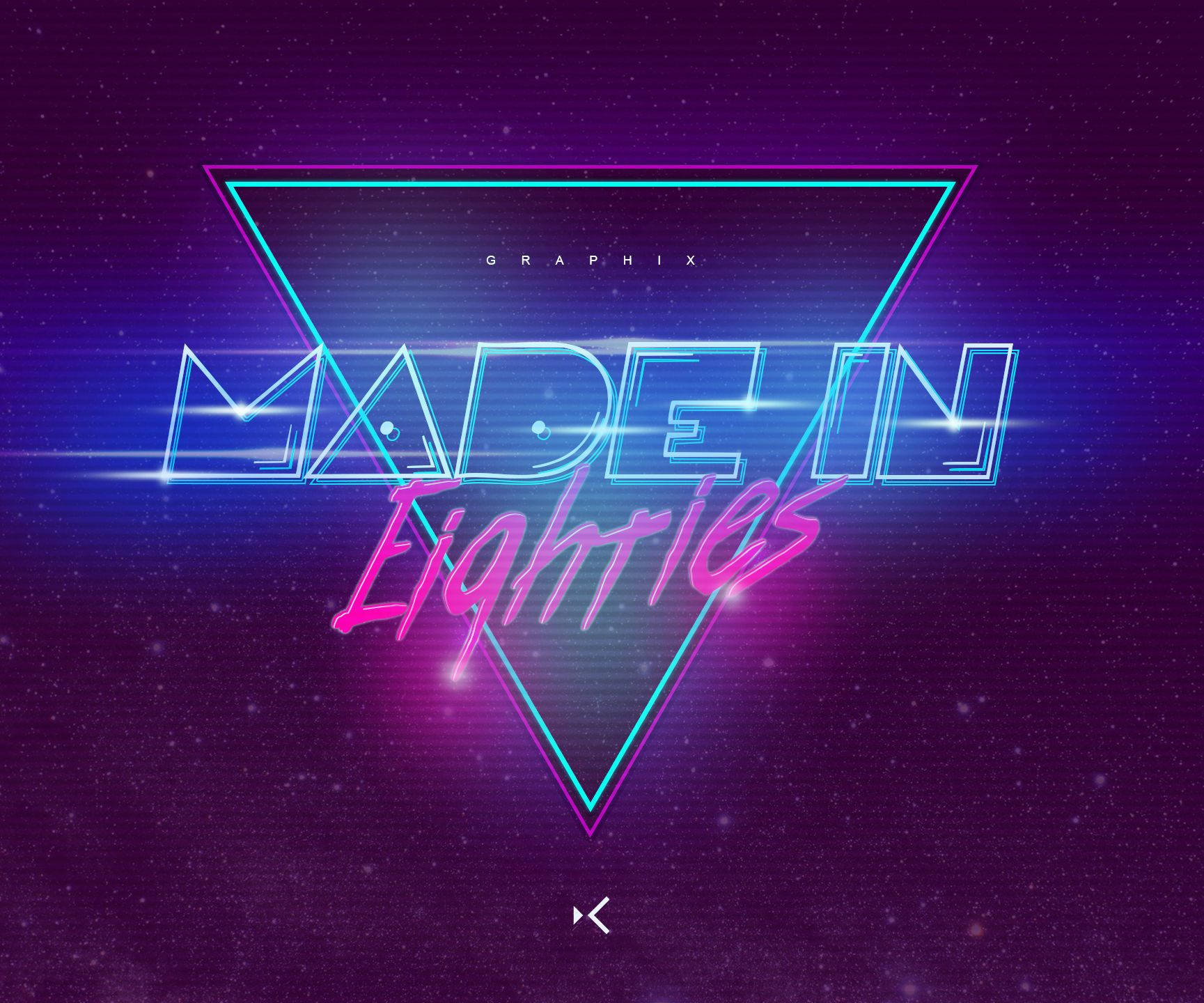 Neon Made In 80s Cover Wallpaper
