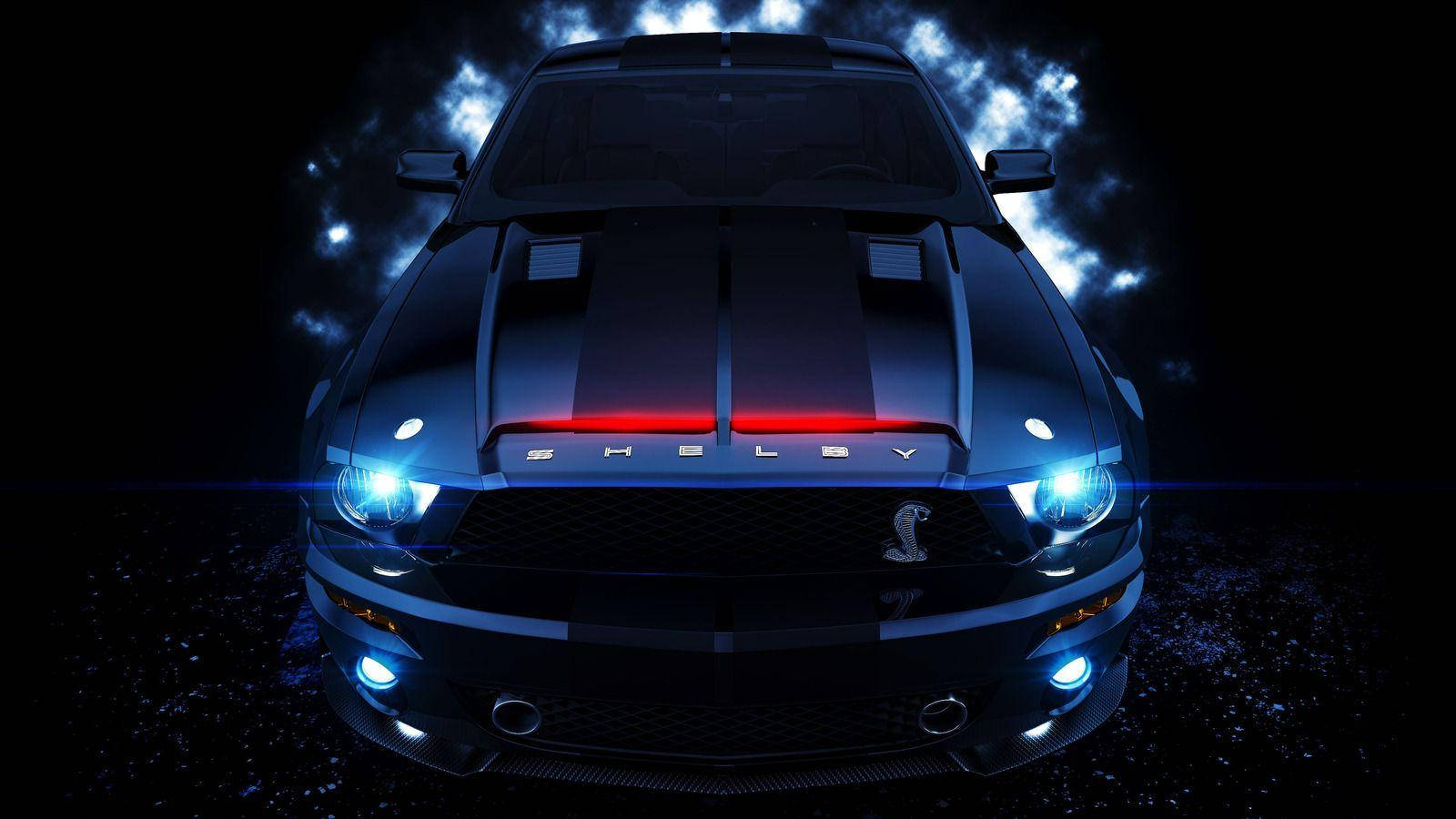 Neon Shelby Car Wallpaper