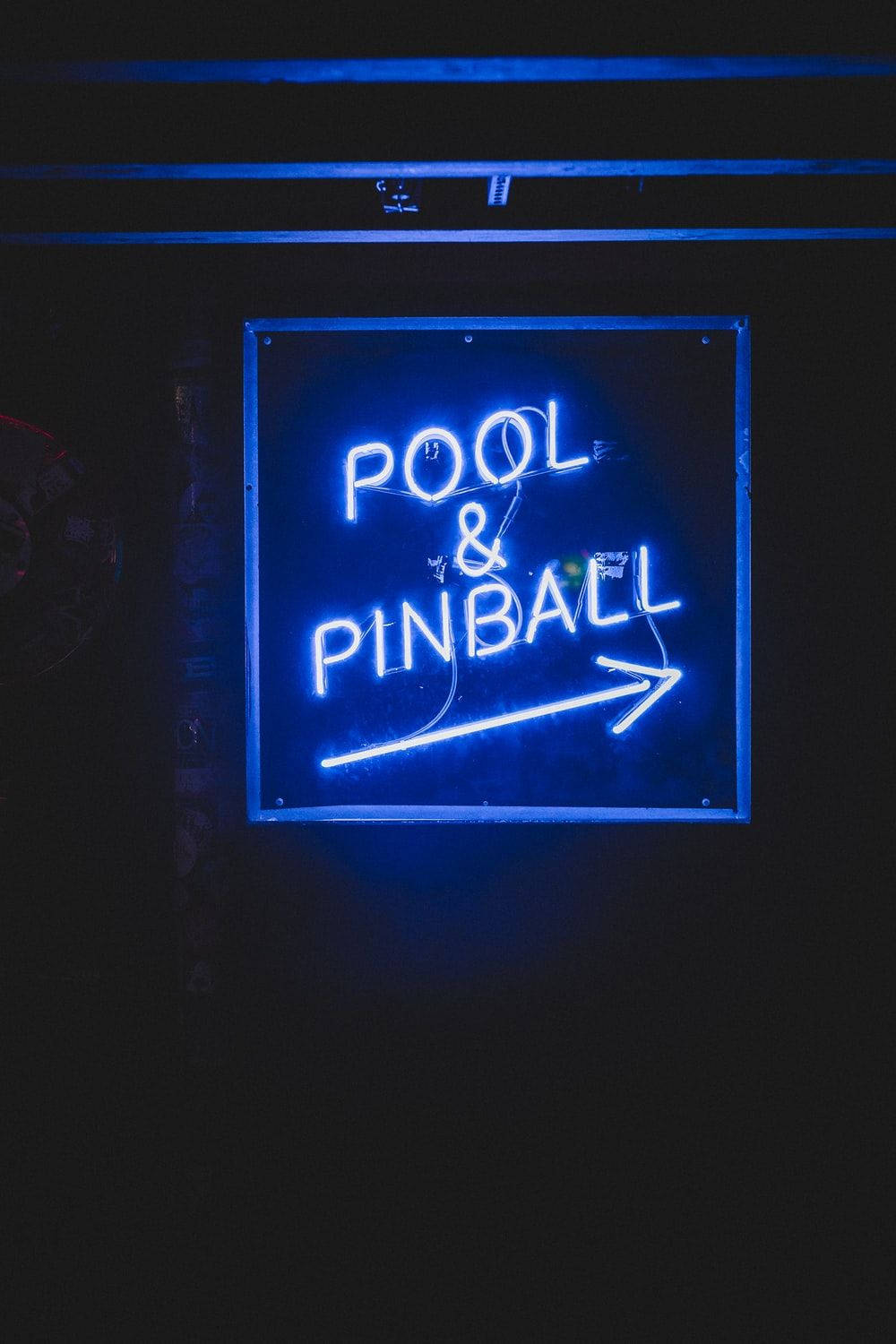 Neon Sign Aesthetic Dark Blue Hd Wallpaper