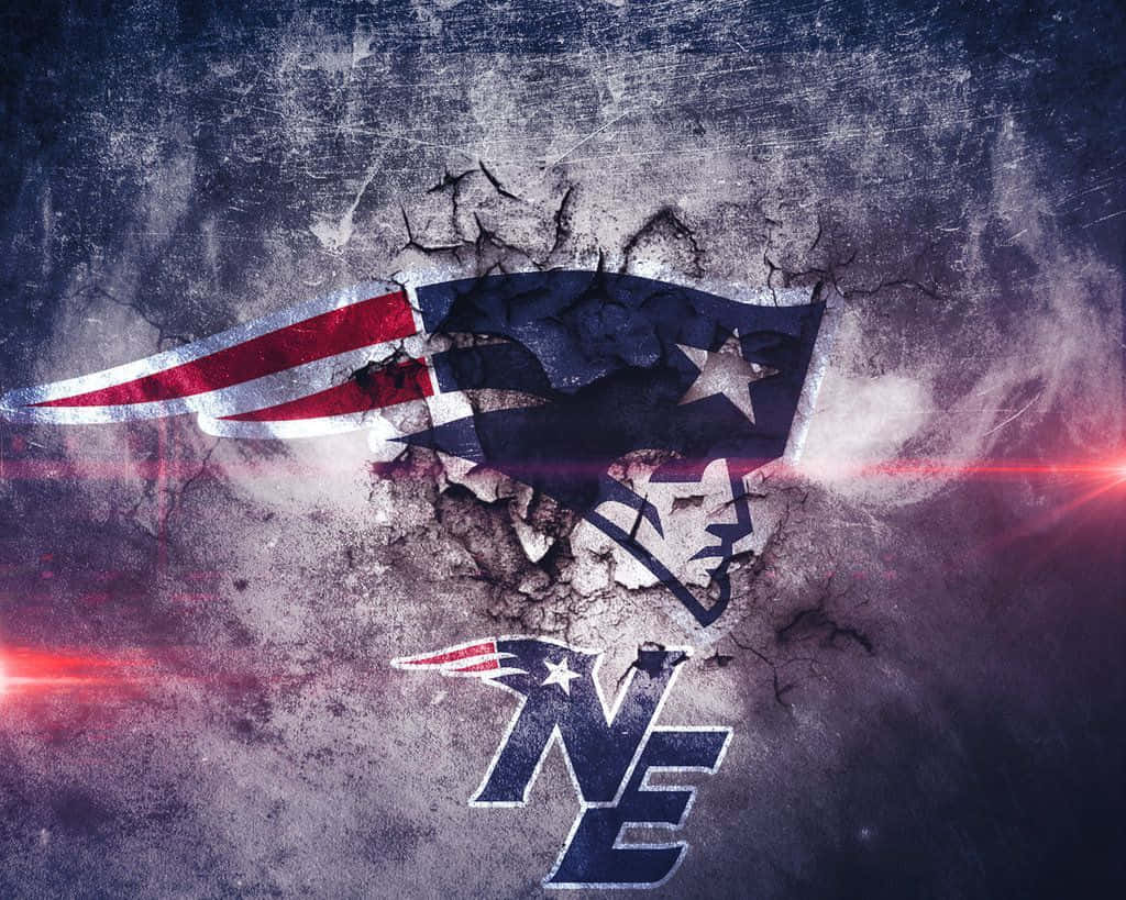 New England Patriots Logo Red Lights Wallpaper