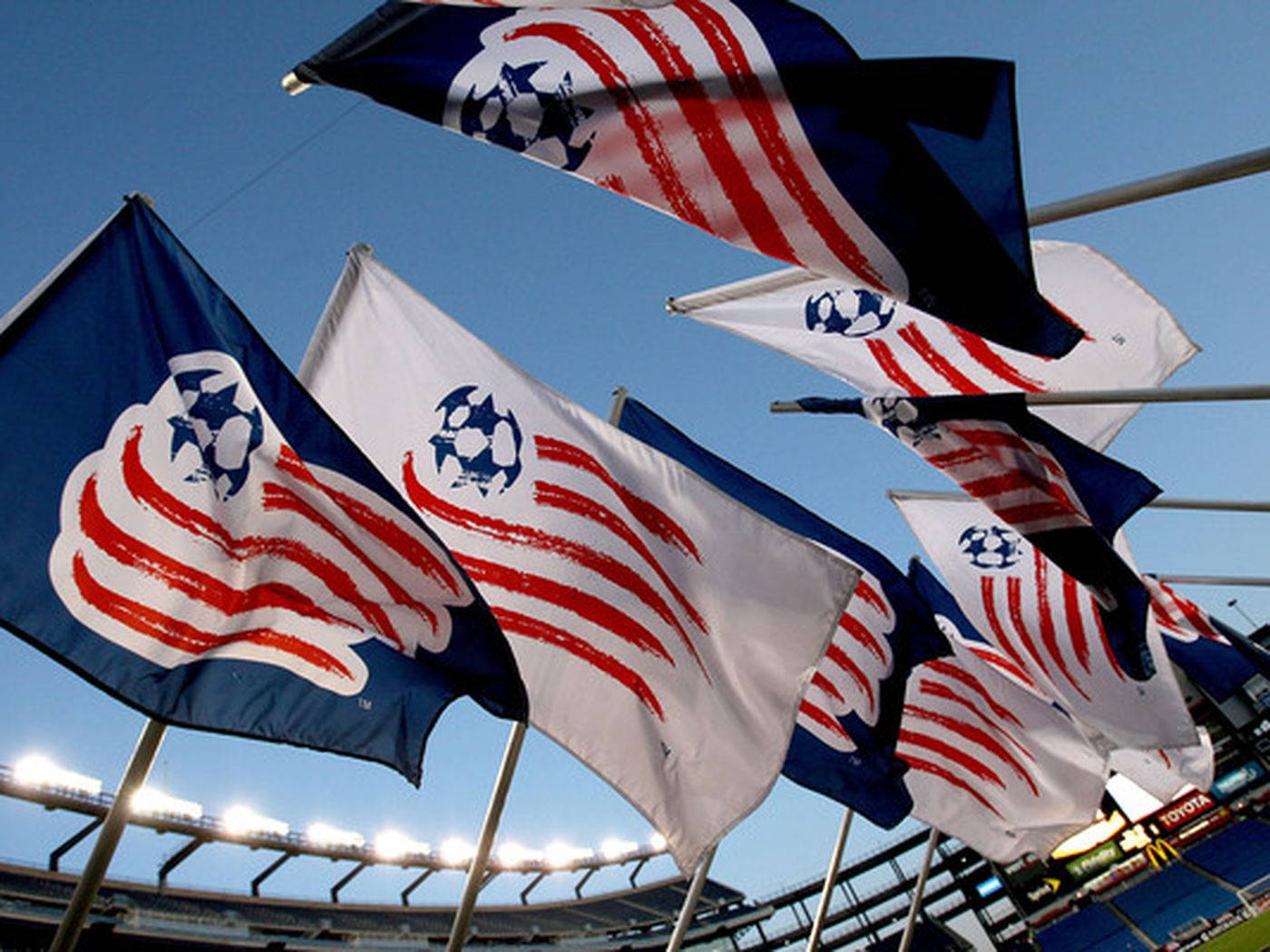 New England Revolution Flag Wallpaper