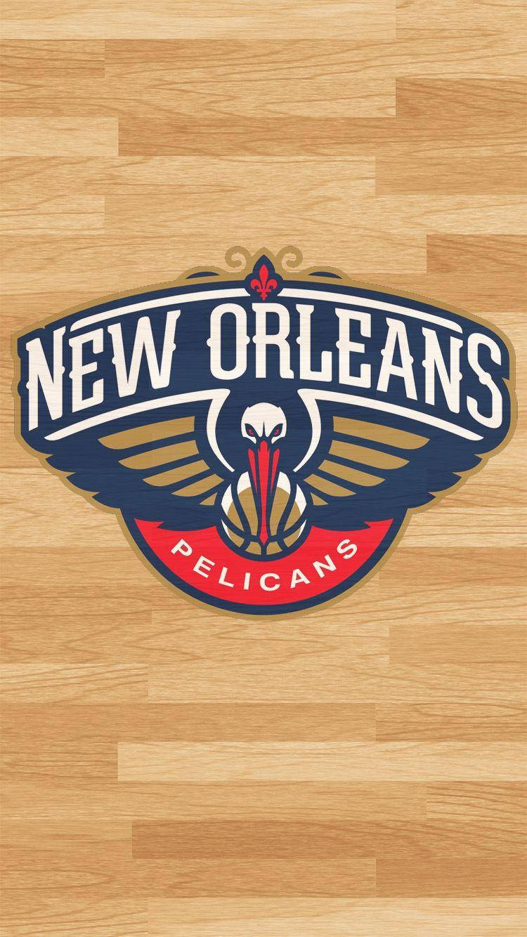 New Orleans Pelicans Wood Planks Wallpaper