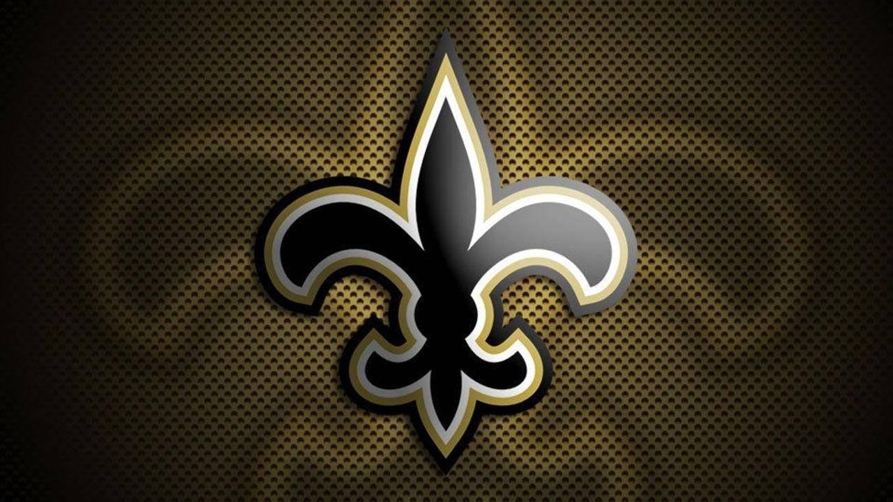 New Orleans Saints Logo Dotted Background Wallpaper