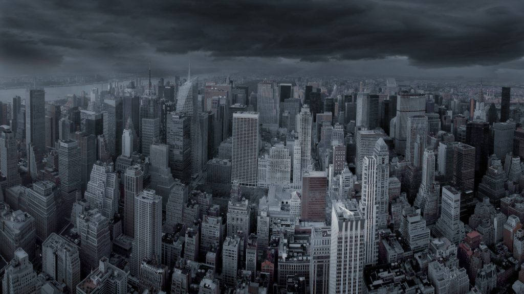 New York Dark Skies 4k Desktop Wallpaper