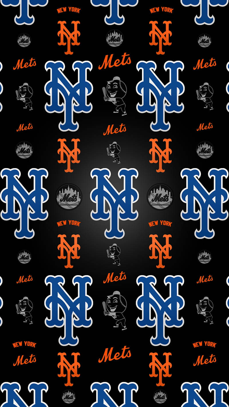 New York Mets Pattern Iphone Baseball Wallpaper