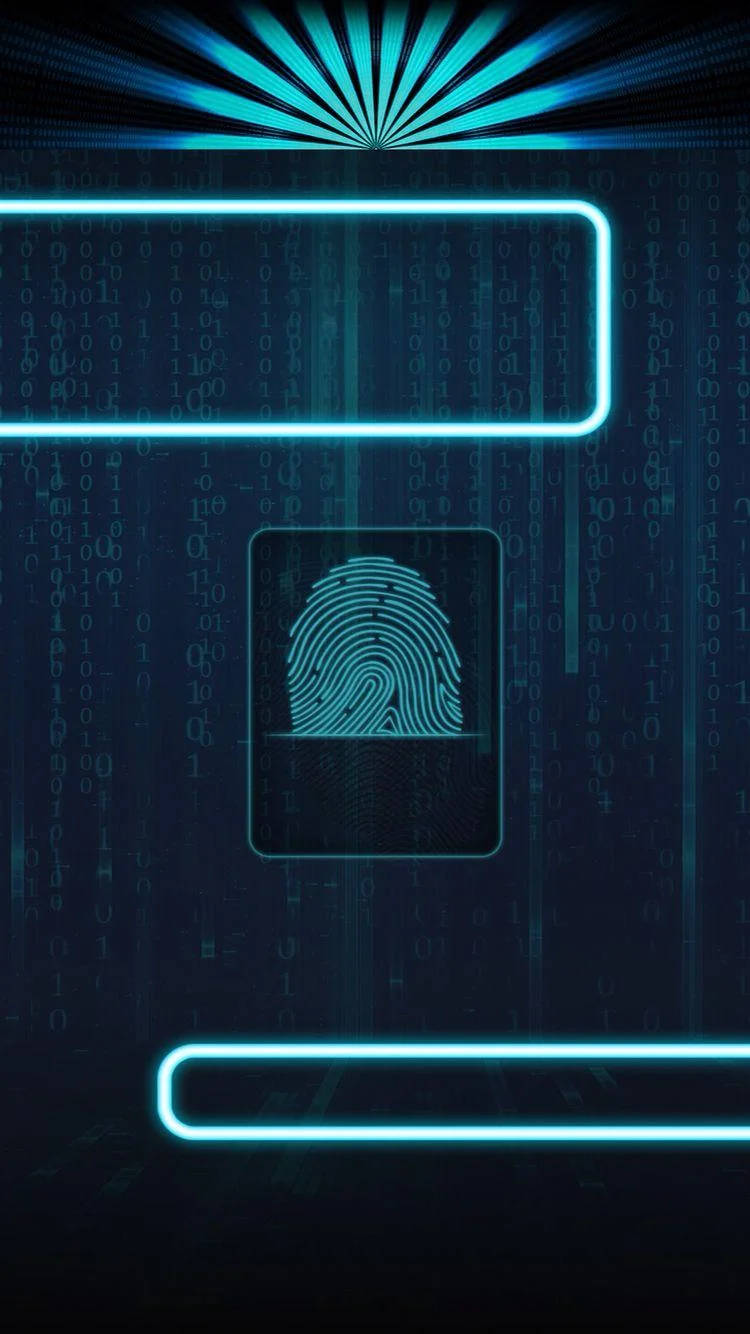 Next-gen Security With Fingerprint Phone Wallpaper