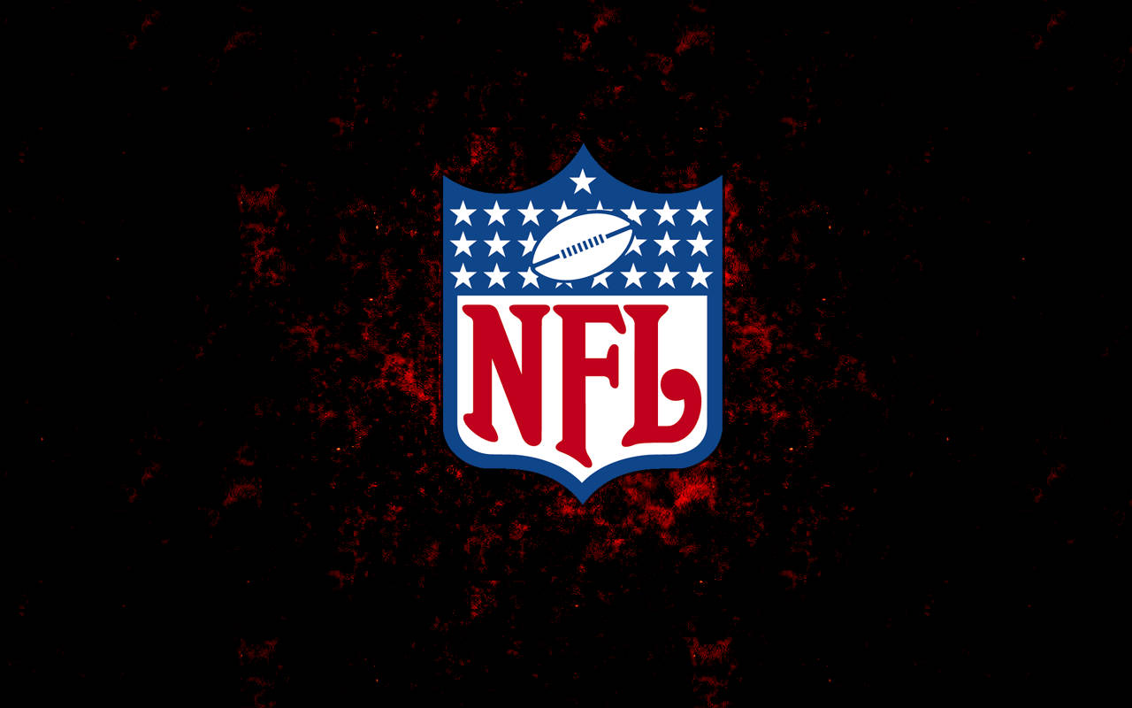 Nfl Football Logo On Black Background Wallpaper