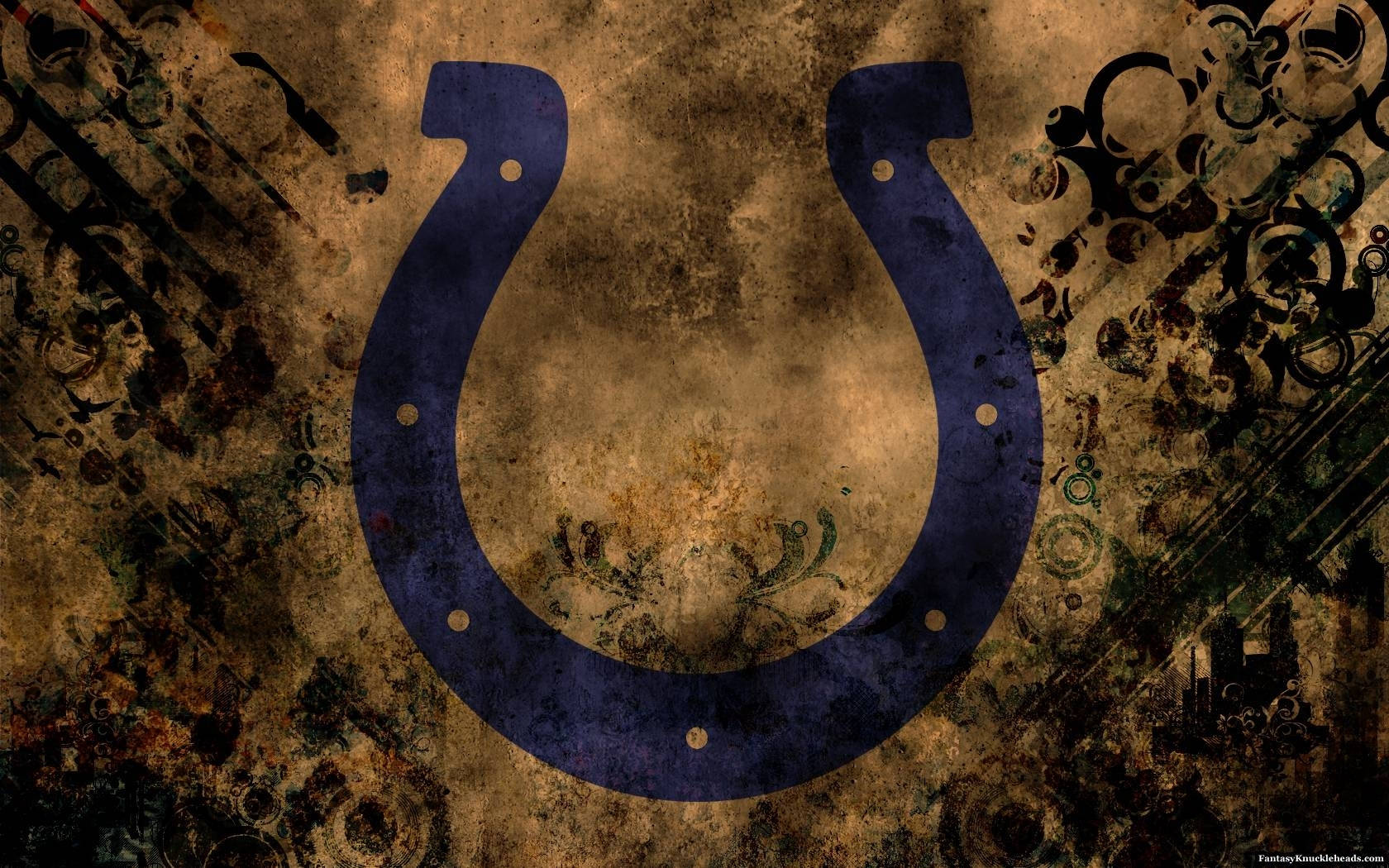 Nfl Indianapolis Colts Vintage Theme Logo Wallpaper