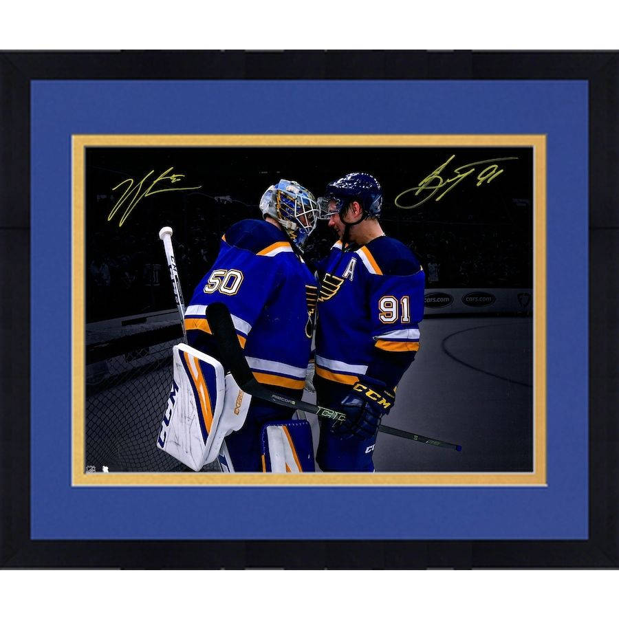 Nhl Player Jordan Binnington And Vladimir Tarasenko Wallpaper