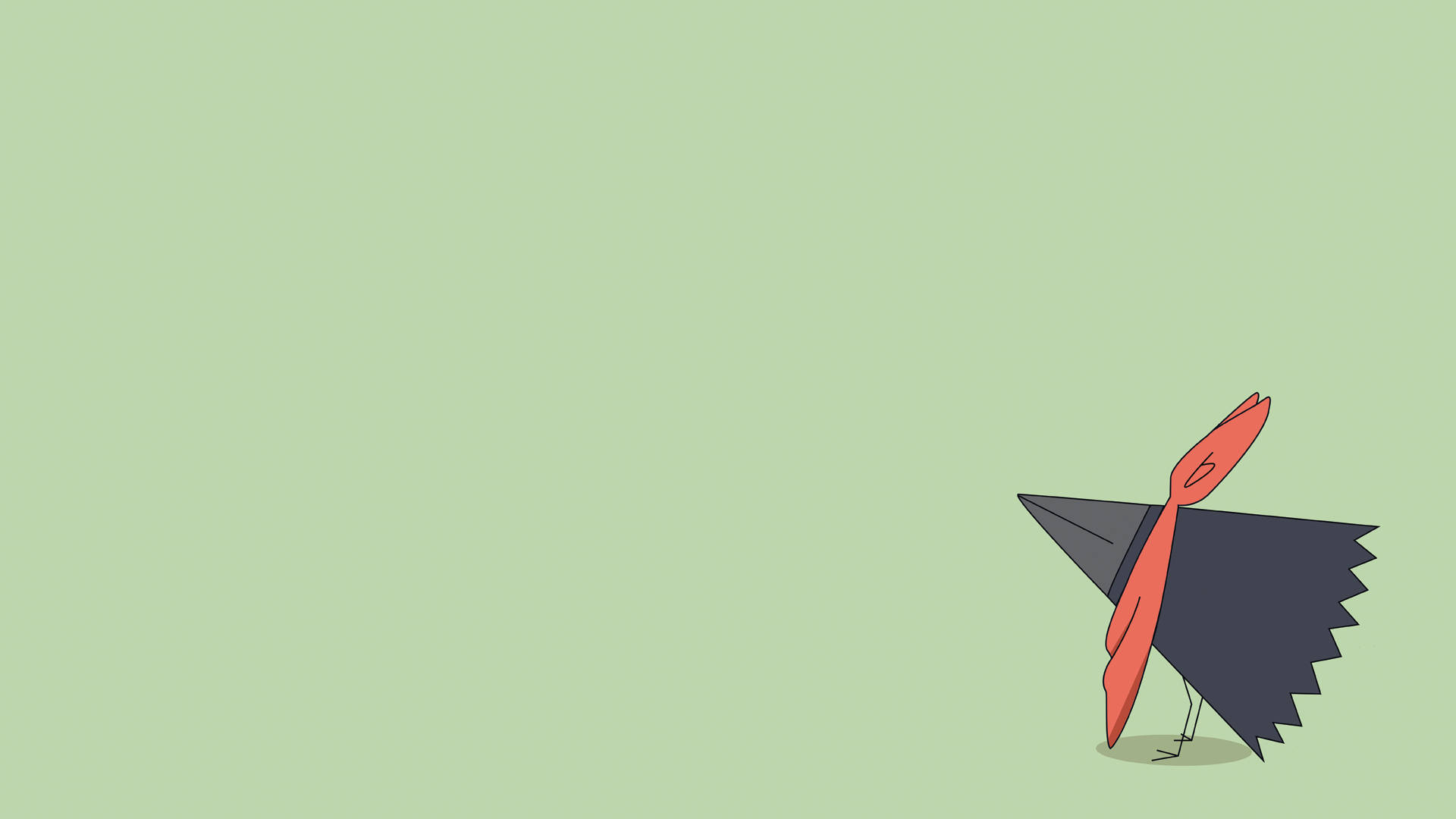 Download free Nichijou Karasu With Green Backdrop Wallpaper -  MrWallpaper.com