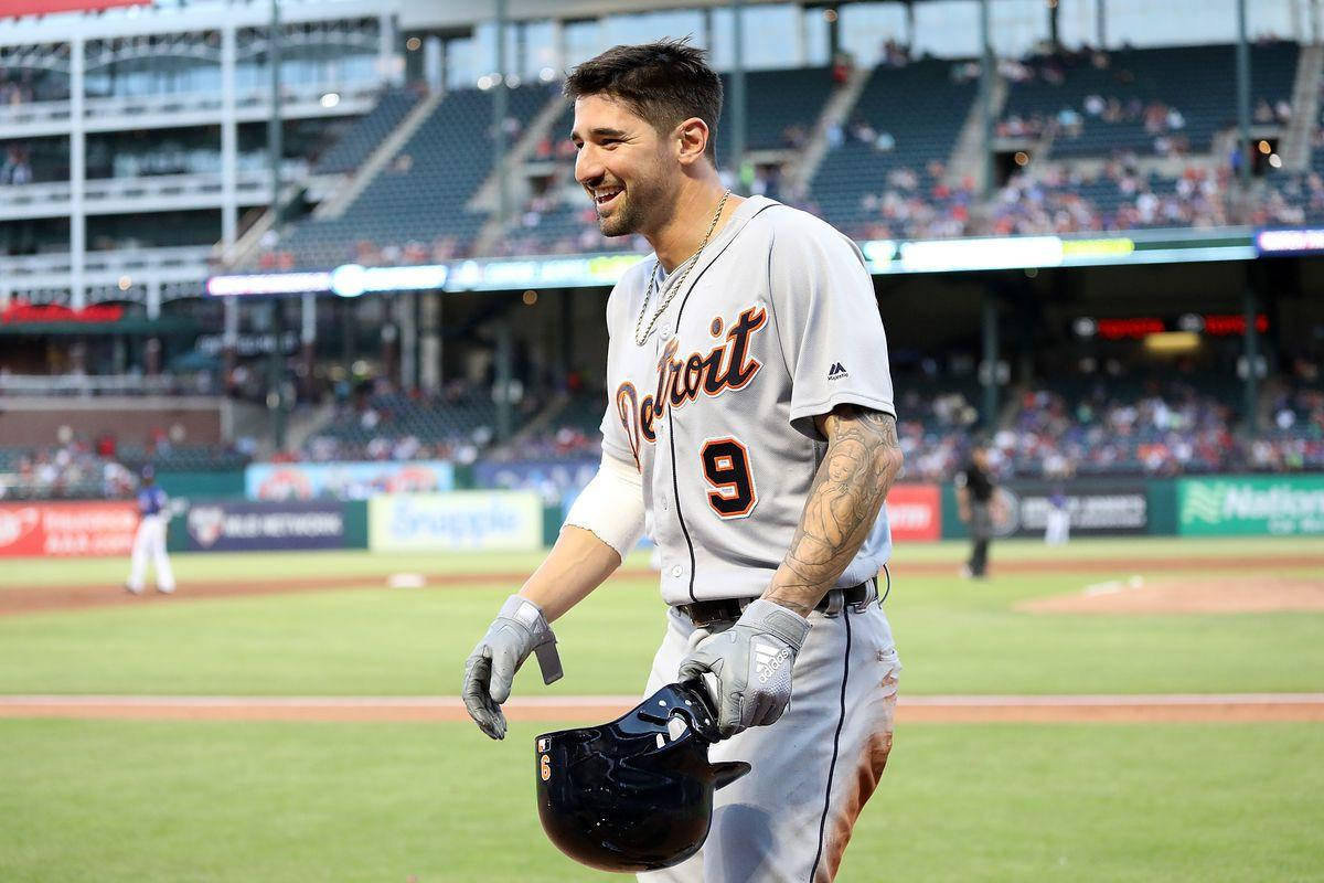 Nick Castellanos Holding His Helmet Wallpaper