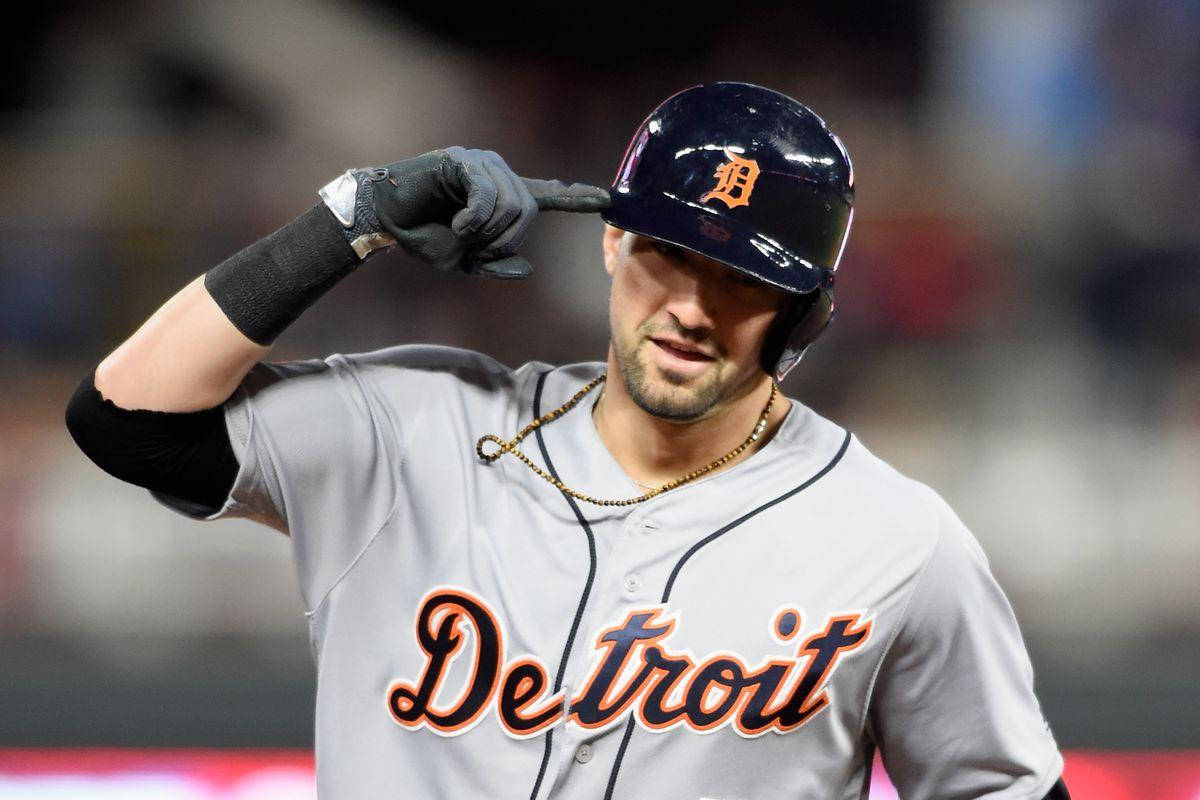 Nick Castellanos Pointing At His Helmet Wallpaper