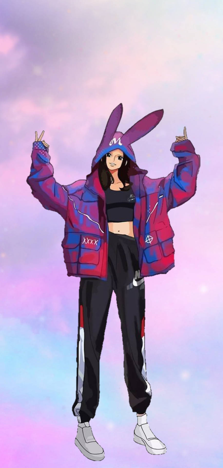 Download free Nico Robin One Piece Bunny Hoodie Wallpaper - MrWallpaper.com