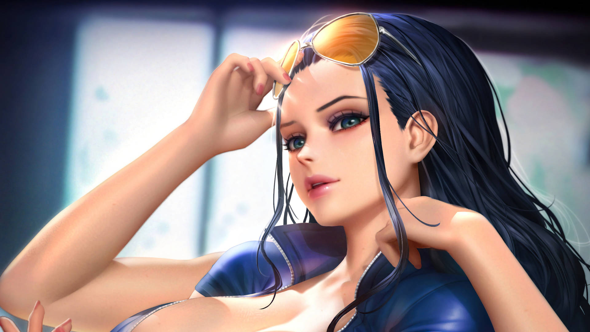 Download free Nico Robin One Piece Shades On Forehead Wallpaper -  MrWallpaper.com