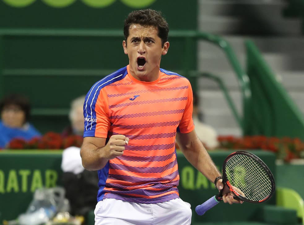 Nicolas Almagro Shouting Victory Pose Wallpaper