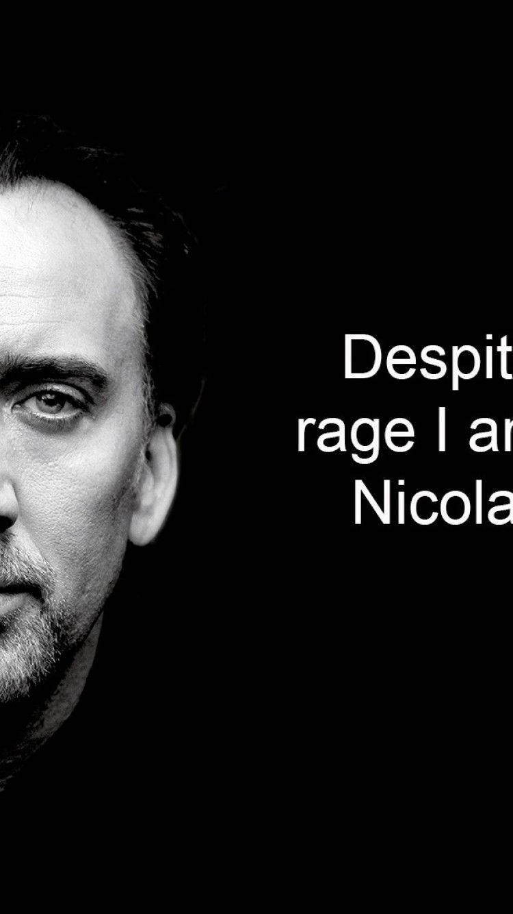 Nicolas Cage Quotes Wallpaper