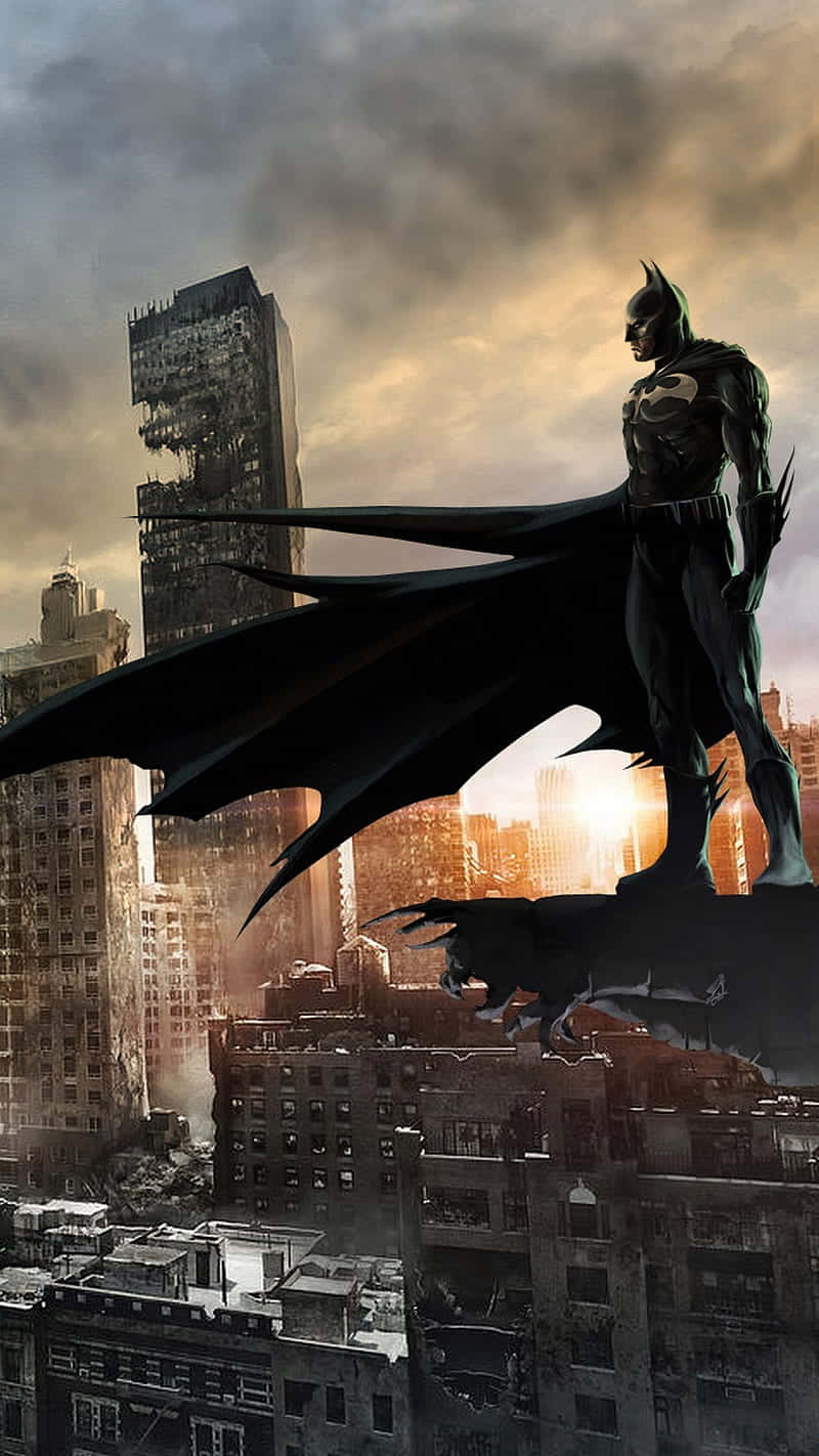 Night Time In Batman City Wallpaper