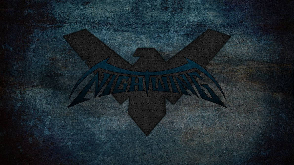 Nightwing Logo In Textured Background Wallpaper