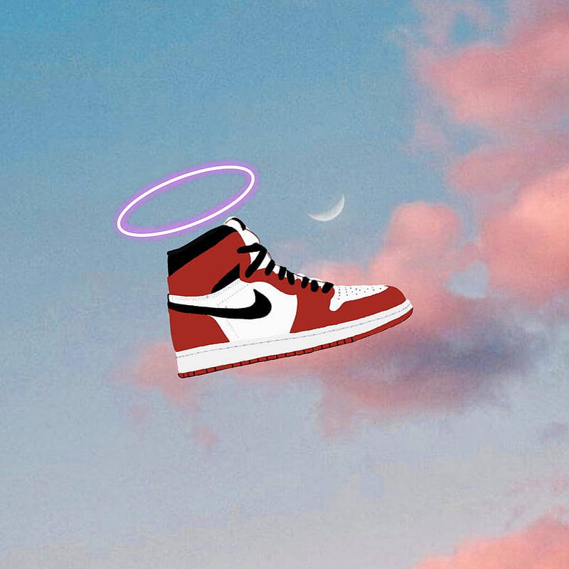 Nike Air Jordan 1 Chicago Pink Halo Wallpaper