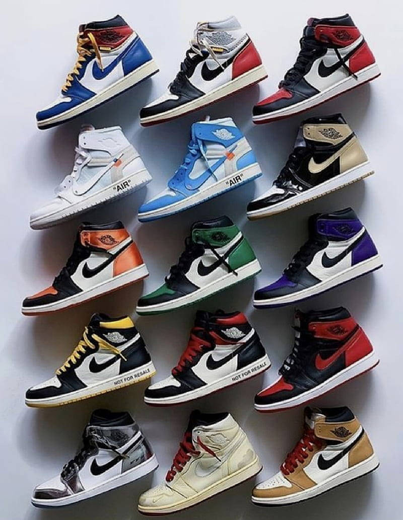 Nike Air Jordan 1 Collection Display Wallpaper