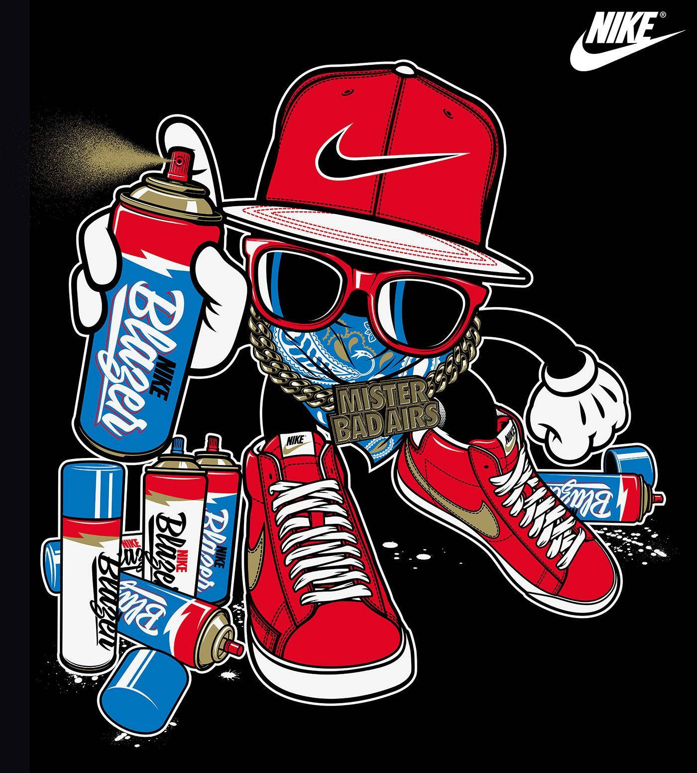 Nike Graffiti Red Cap Wallpaper