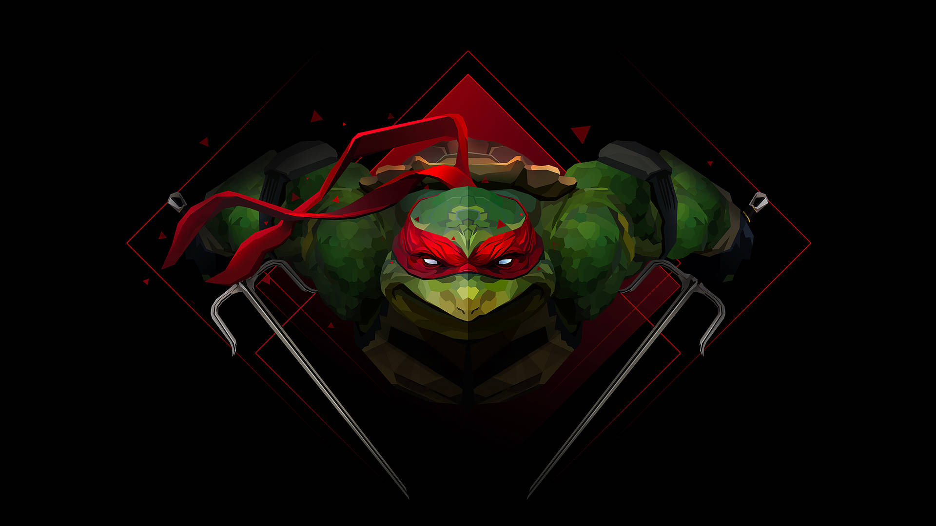 Ninja Turtle Raphael Ready For Battle Wallpaper