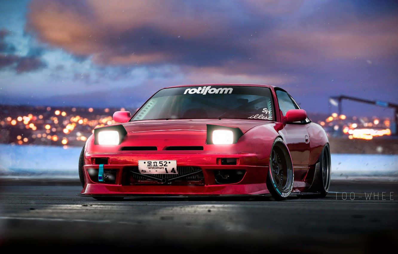 Nissan 180 Sx Red Wallpaper