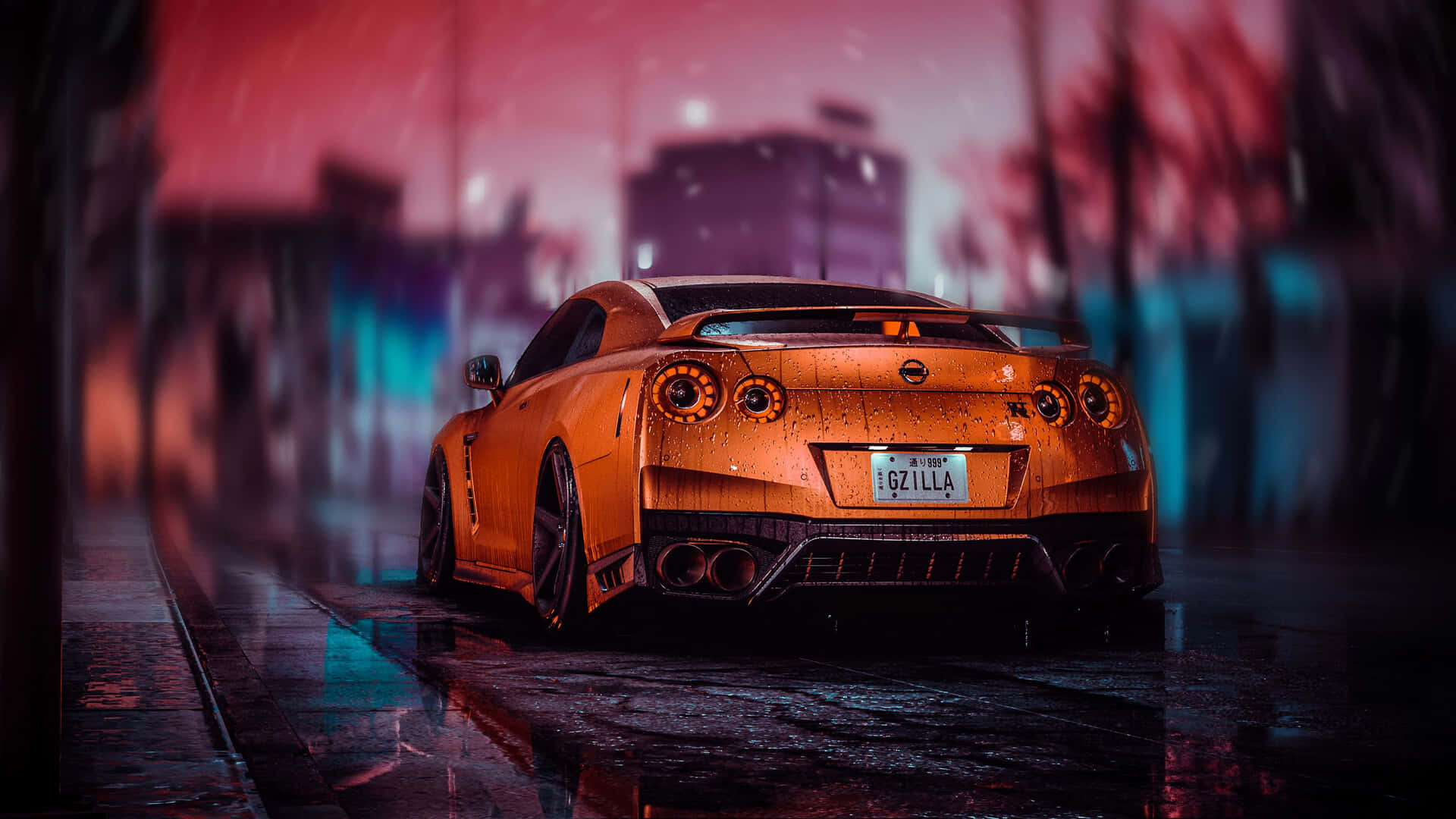 Nissan Gtr On Desktop Wallpaper