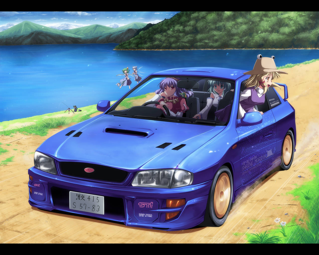 Nissan Sil80 Car Anime Initial D Touhou Wallpaper