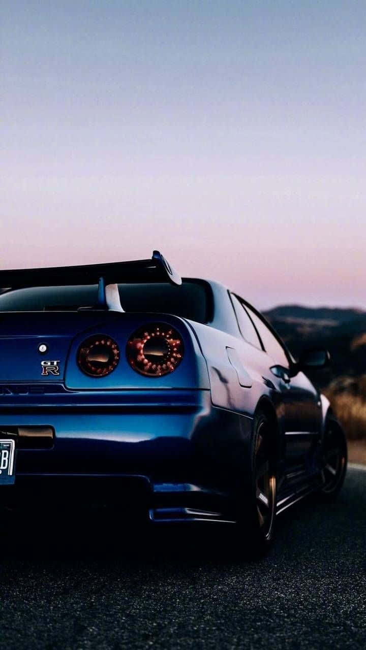 Nissan Skyline Iphone Purple Sky Wallpaper