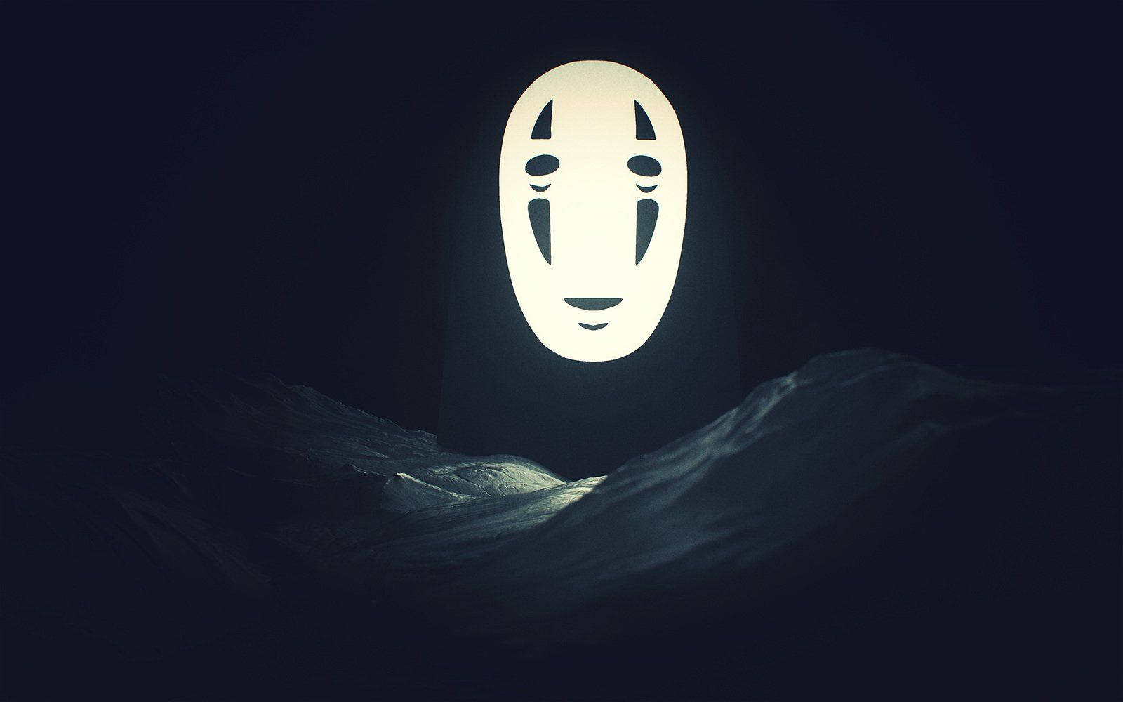 No-face Moon Glow Wallpaper