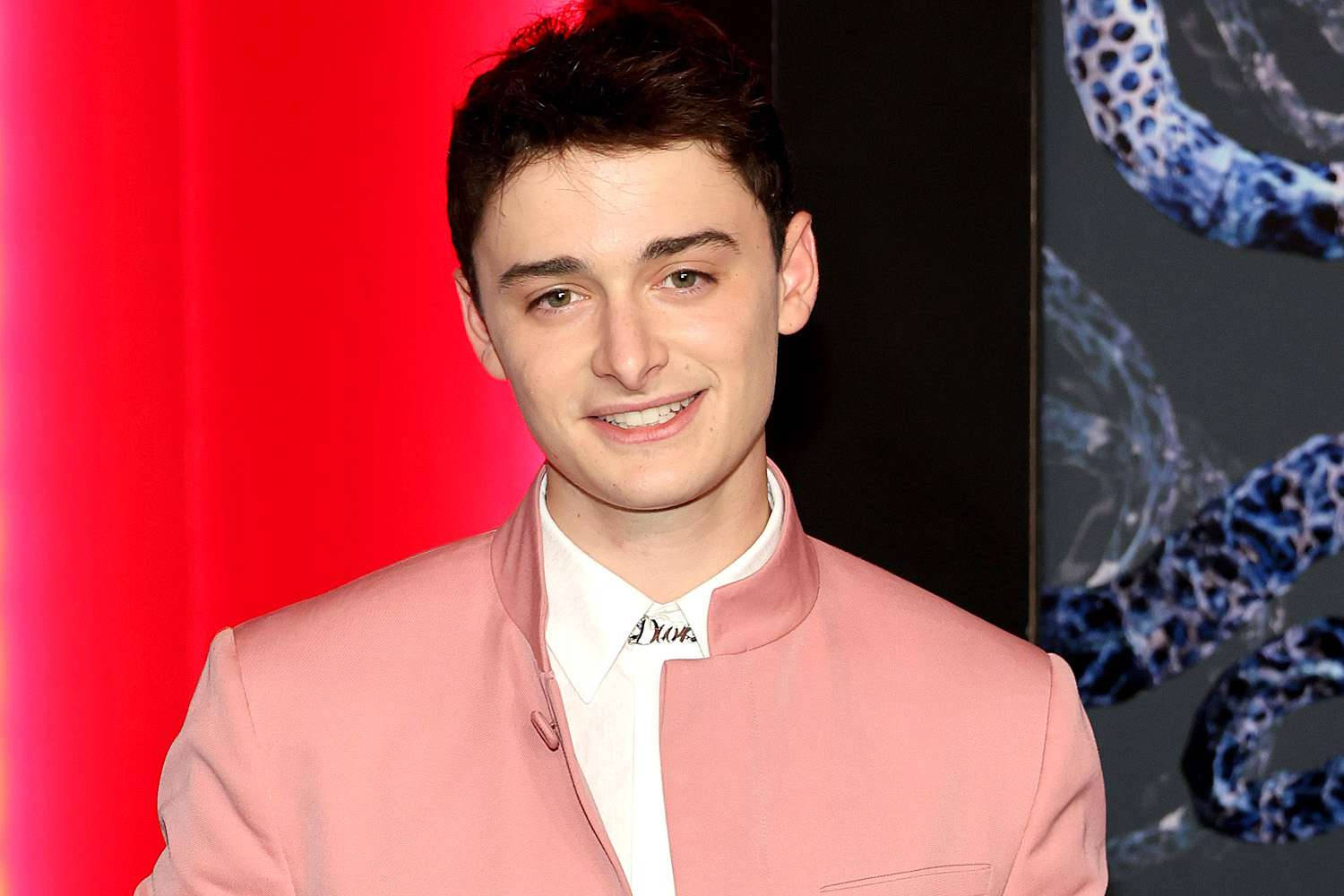 Noah Schnapp Wears Dior At Premiere Event Wallpaper