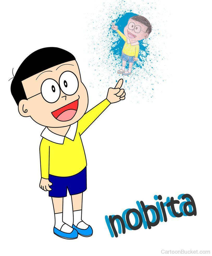 Nobita And His Younger Self Wallpaper