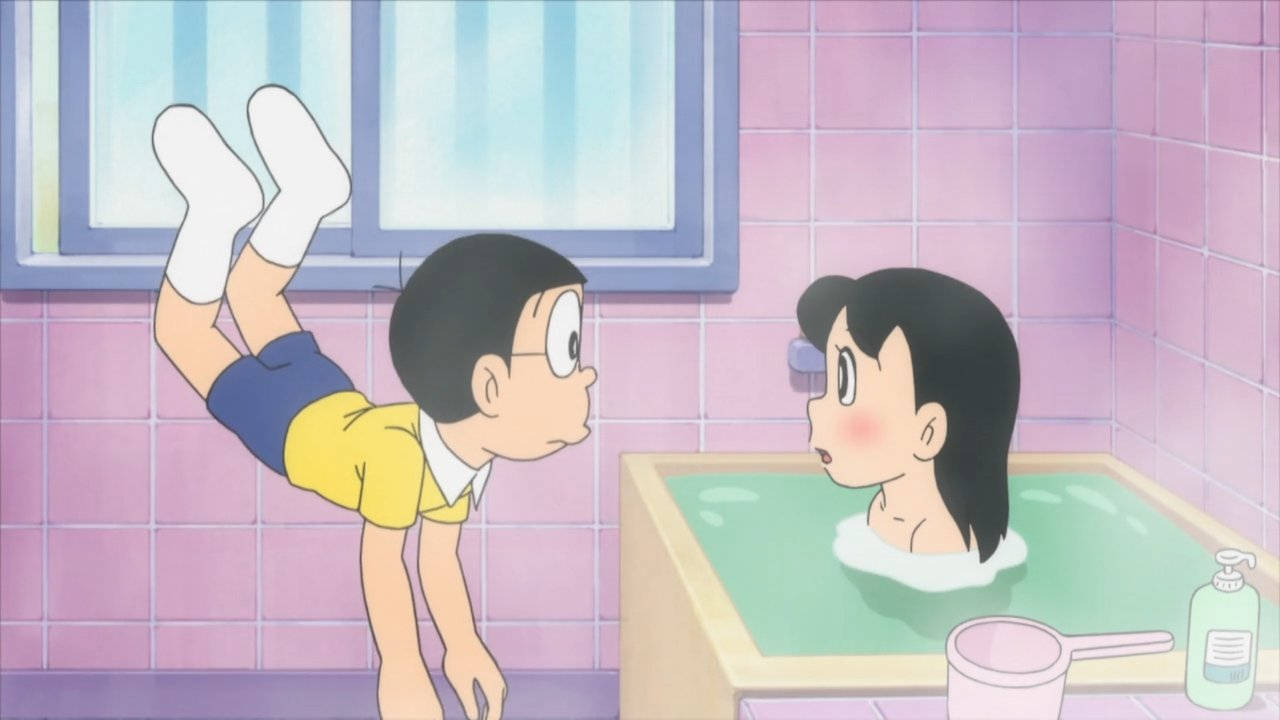 Nobita Shizuka Hd Bathtub Wallpaper