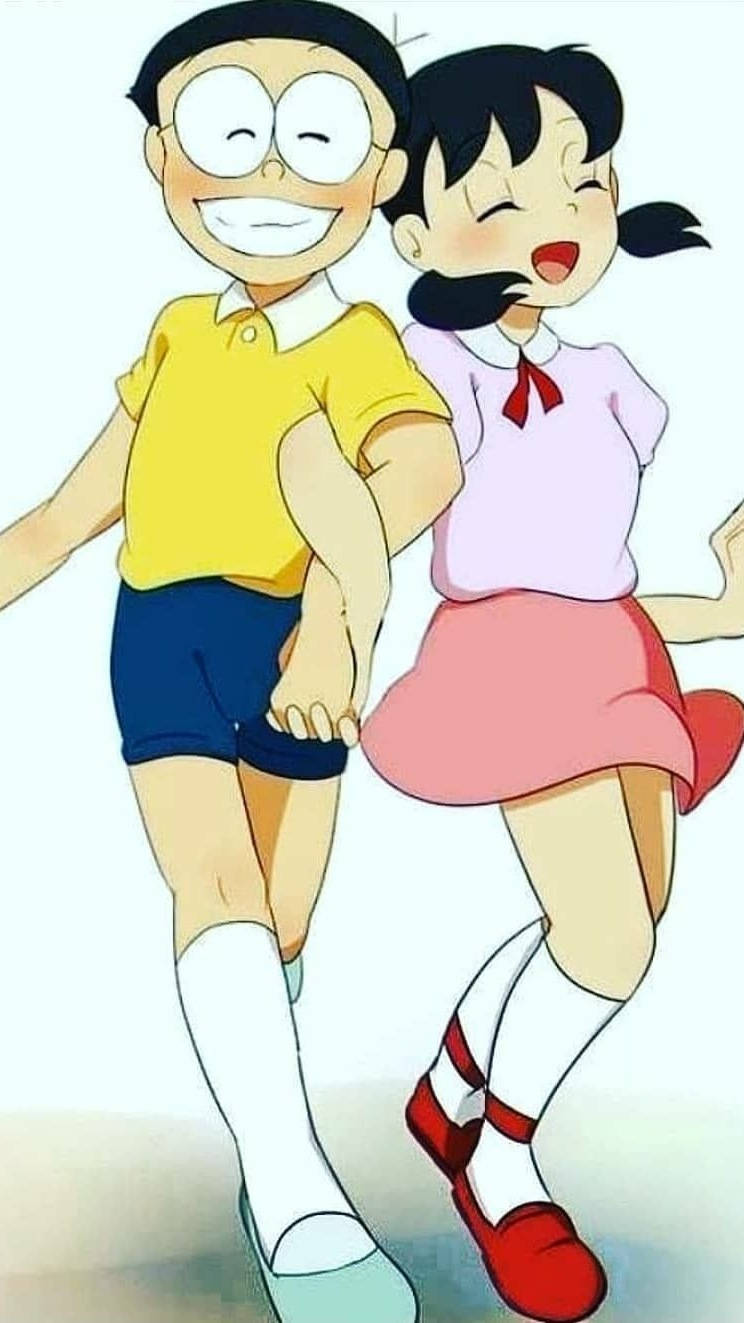 Nobita Shizuka Love Story Anime Graphic Wallpaper
