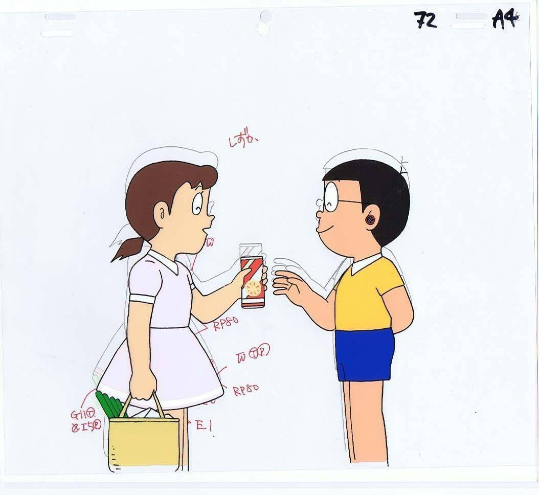 Nobita Shizuka Love Story Sharing Soda Wallpaper