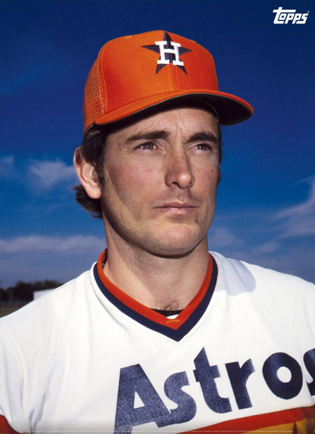 Nolan Ryan Orange Astros Baseball Cap Wallpaper