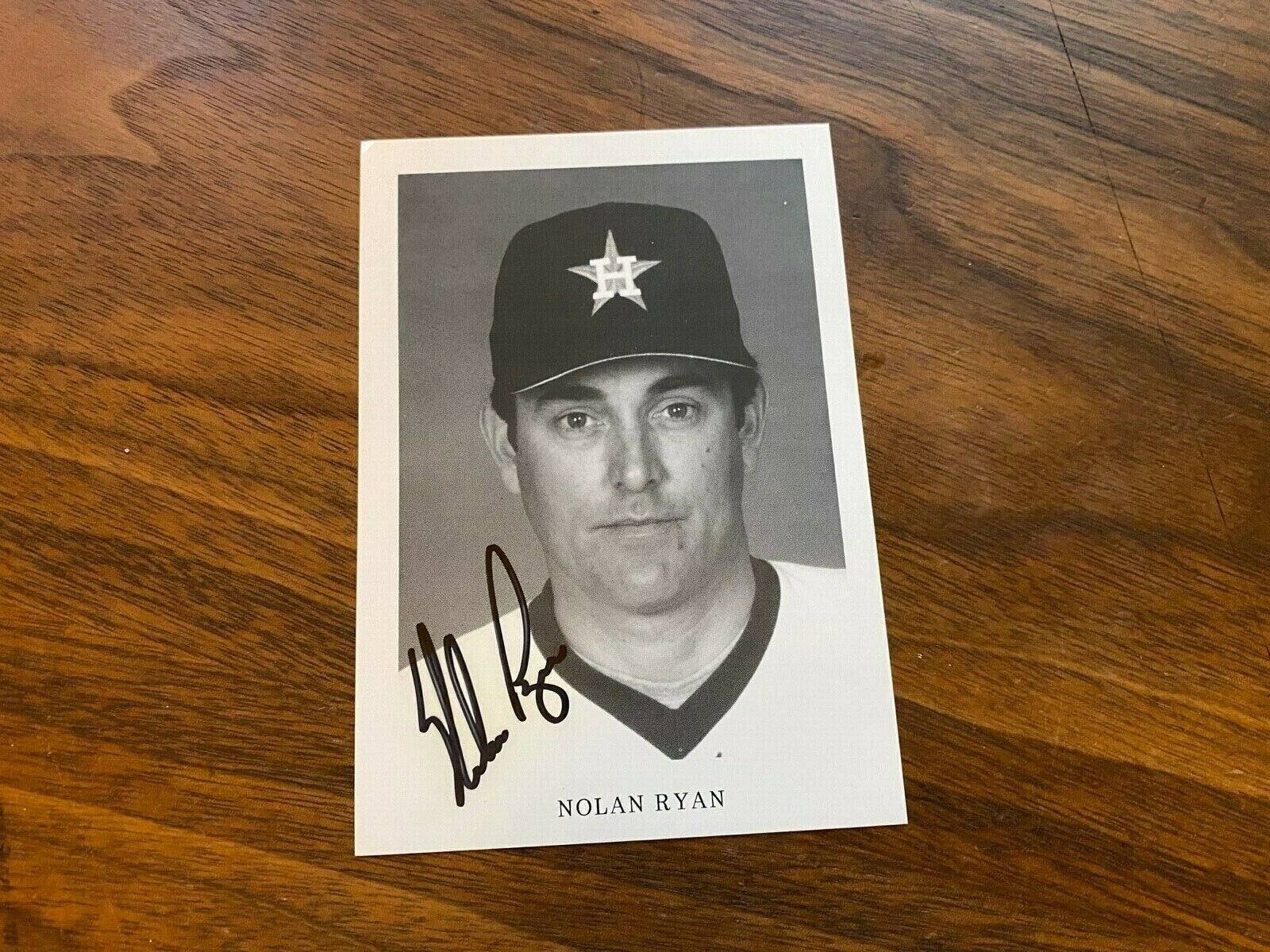 Nolan Ryan Signed Baseball Card Wallpaper