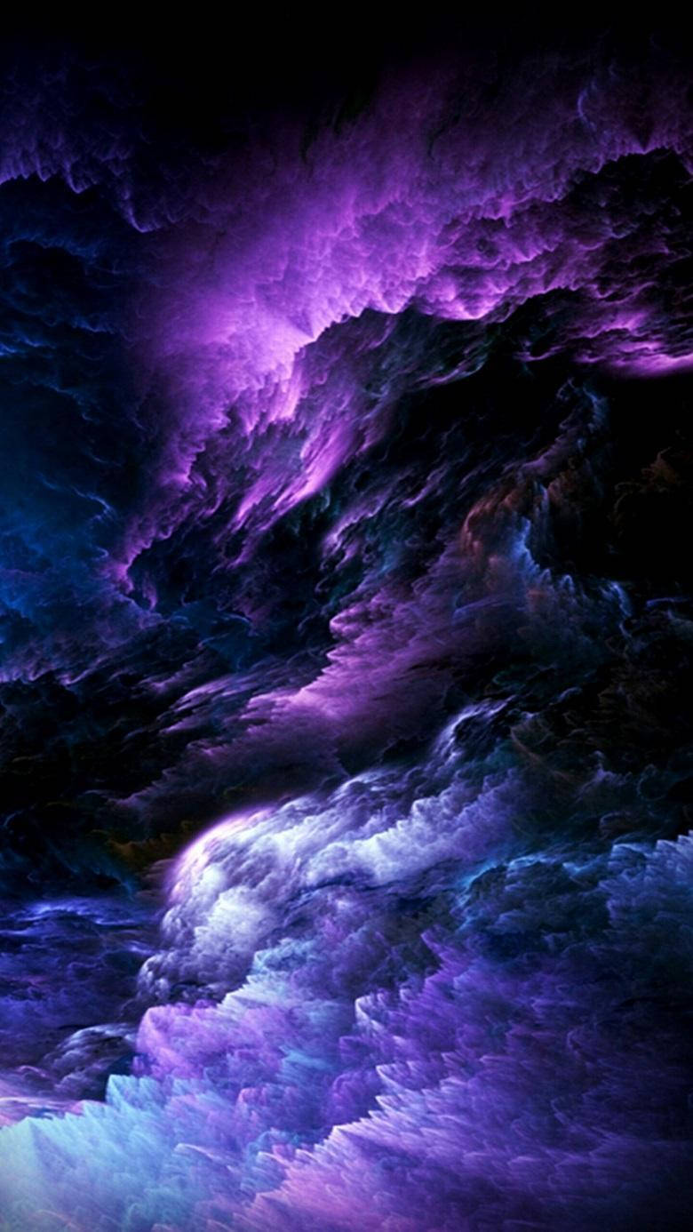Note 10 Thick Purple Cloud Wallpaper