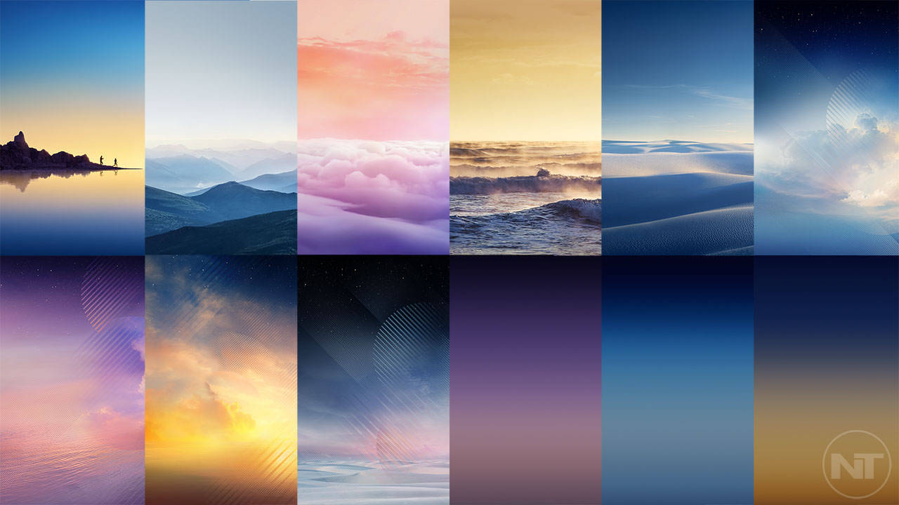 Note 8 Scenery Collage Wallpaper