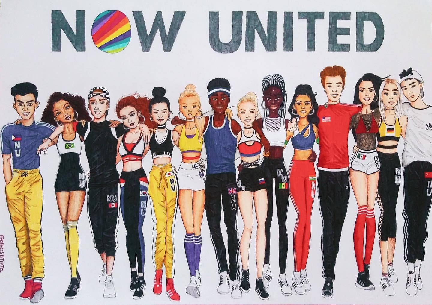 Now United 2d Group Art Wallpaper