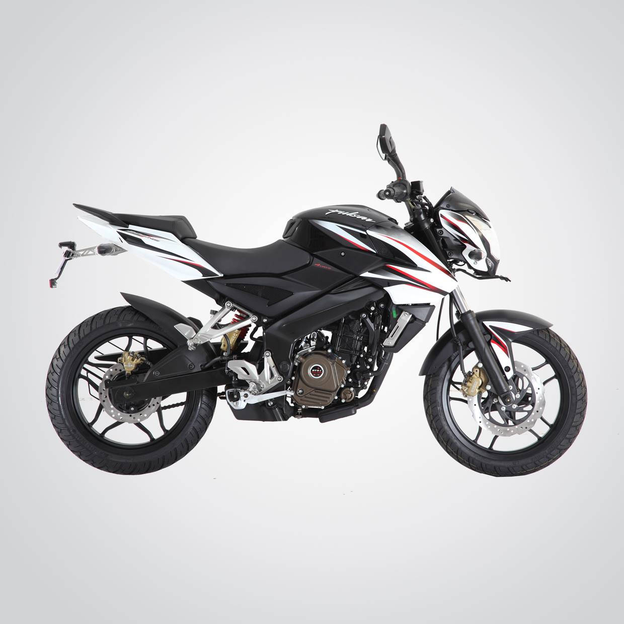 Ns 200 Motorcycle White Aesthetic Wallpaper