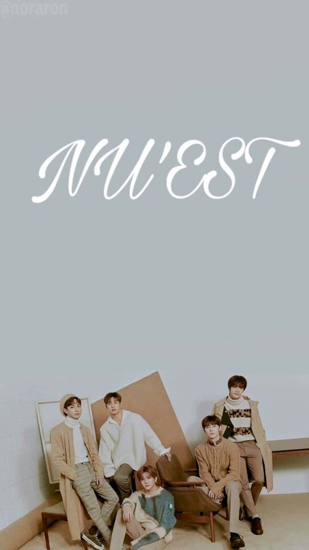 Nuest Kpop Boy Band Neutral Wallpaper