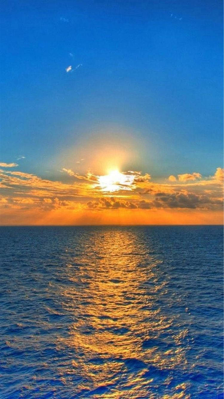 Ocean Sunrise Malibu Iphone Wallpaper