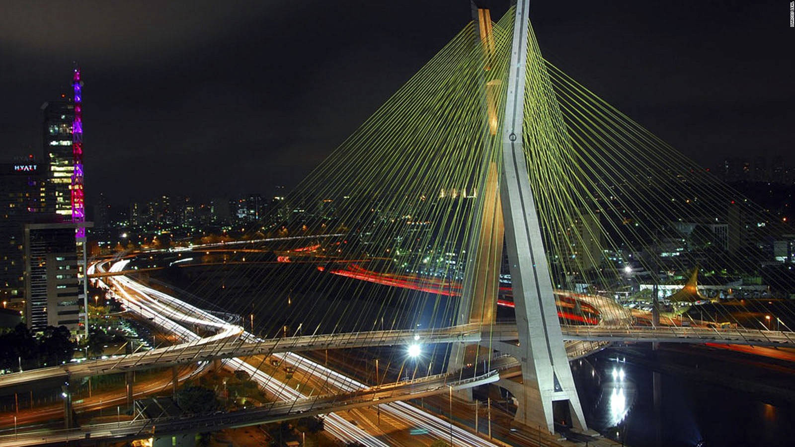 Octavio Frias De Oliveira Bridge Sao Paulo Wallpaper