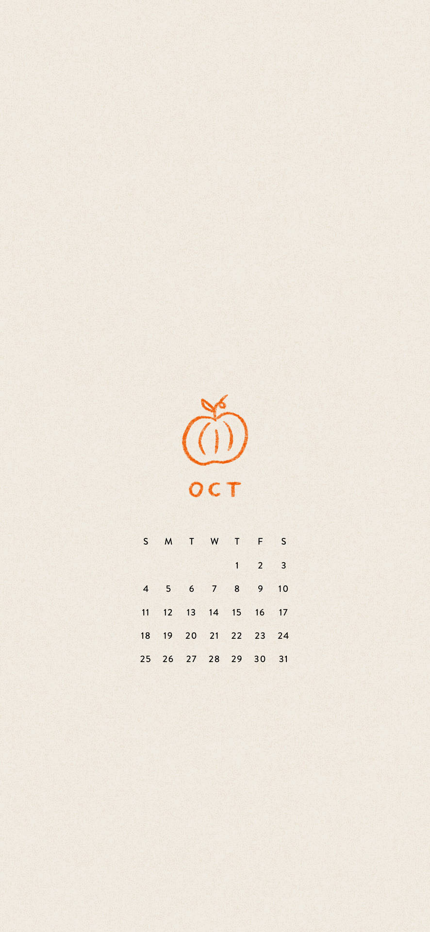 October 2020 Calendar Wallpaper