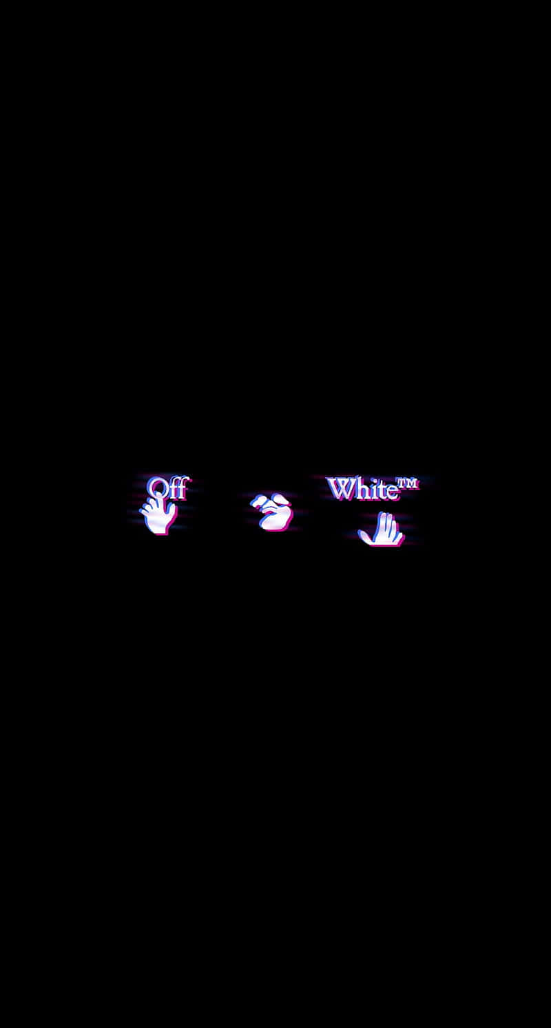 Off White Iphone Glowing Effects Wallpaper
